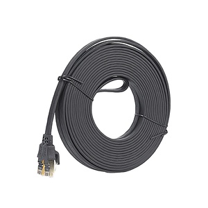 สายแพทช์ UTP แบบแบน PVC สีเขียว ยาว 0.5 เมตร 32AWG 8 แกนทองแดงเปลือย ราคาขายส่งสำหรับสายสื่อสาร CAT6 - Product Image 1