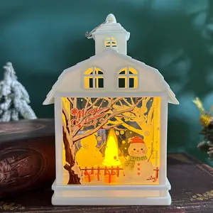 באיכות גבוהה חג המולד וינטג ביד מוחזק בלילה אור סילומציה שמן מנורת הוביל קישוט עץ התלוי תפאורה יפה