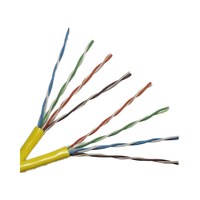Kabel Komunikasi Tembaga UTP CAT5E AWG25 4*0.45mm Tanpa Pelindung Ethernet CMR PVC 305m/roll - Penjualan Terlaris