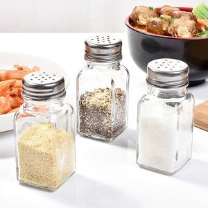 Barattoli in Vetro <span class=keywords><strong>per</strong></span> Spezie con Pennarello a Gesso e Imbuto, Set Completo di Barattoli Quadrati in Vetro da 4 Oz con Tappo Ermetico e Coperchio Versatore/Setaccio - Product Image 6