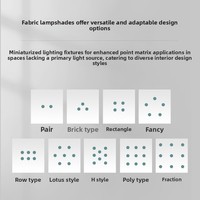 Mini spot encastré LED, lumière de plafond ciel étoilé, COB anti-éblouissement, bord étroit, 3W, trou de vis