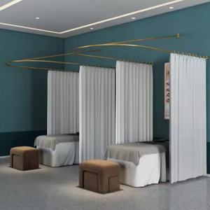 Rideau d'isolation en fer forgé en forme de U pour salon de beauté, vente chaude en Chine, design de rideau pour salon, meilleure qualité, vente directe d'usine - Product Image 2