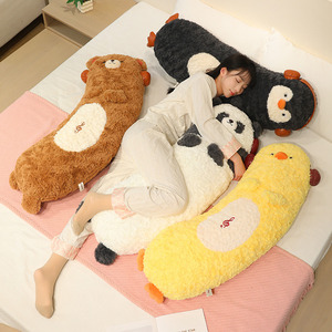 Oreiller en peluche doux et long de 75/100 cm, motif canard, <span class=keywords><strong>panda</strong></span>, ours, pingouin, pour la relaxation et le soutien pendant le sommeil des femmes et des filles - Product Image 6
