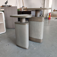 Luxus maßge schneiderte Wohnzimmer Schlafzimmer möbel Antik Marmor Sofa Beistell tisch Lederbezug Couch tisch Set
