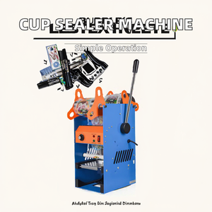 Sellador eléctrico de tazas de yogur para bebidas manuales de plástico para bolsas, película de bolsa, máquina de sellado de tazas de té de leche Boba para burbujas de jugo - Product Image 5