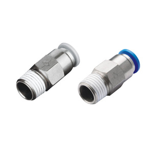Conector Neumático Recto de Acción Rápida Xingyi Technology SPC4 6 8 10 01 02 03 04, Cuerpo de Plástico PU y Cobre - Product Image 4