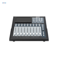 Console de mixage numérique compacte 16 canaux HKNC HG-GI2M16 avec écran rétroéclairé et égaliseur complet pour scène, conférence, sonorisation en direct et diffusion PA