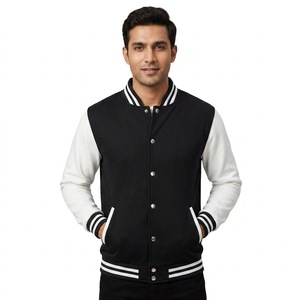Veste universitaire de haute qualité pour homme, manches en cuir brodées, veste universitaire personnalisée de style baseball - Product Image 1