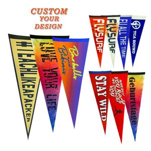 Football Club Soccer Mini College <strong>Pennant</strong> Flag One or Two Side Printed <strong>Felt</strong> <strong>Pennant</strong> <strong>Blank</strong> - Product Image 1