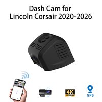 Caméra embarquée HD 4K pour Lincoln Corsair 2020-2026 avec deux objectifs DVR avant et arrière, GPS, Plug and Play