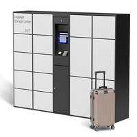 Casier de rangement intelligent grande taille pour bagages, idéal pour les espaces publics – Sécurité garantie pour valises, sacs et sacs à dos