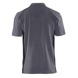 BLAKLADER - 3324105096996XL <b>Polo</b> <b>shirt</b> with rib knit collar Mid <b>grey</b>/Black - EAN 7330509964200 WORK T-<b>SHIRTS</b> AND <b>POLO</b> <b>SHIRTS</b> - Product Image 3
