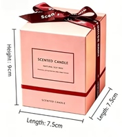 Coffret Cadeau de Luxe pour Femme : Bougies Parfumées en Cire de Soja Naturelle avec Cristal Œil Turc et Motif Floral Astrologique