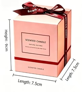 Coffret Cadeau de Luxe pour Femme : Bougies Parfumées en Cire de Soja Naturelle avec Cristal Œil Turc et Motif Floral Astrologique - Product Image 4