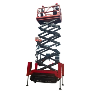 10m Chiều cao làm việc theo dõi bánh xích Scissor Lift manlifts cho công việc không khí Scissor 12M Lift trên con lăn bài hát - Product Image 5