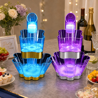 Support de présentation de bouteilles en acrylique LED personnalisé pour les discothèques, les bars, les services VIP, vente en gros