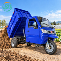 Tricycle cargo diesel puissant 18HP 22HP 25HP, moto à 3 roues pour l'exploitation minière, l'agriculture, la construction et le transport