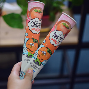 120ml Ice Cream Paper Tube Custom Paper Popsicle Wrapper Tubes Calippo Ice Cream Cardboard Tube Disposable Ice Cream Paper Tube