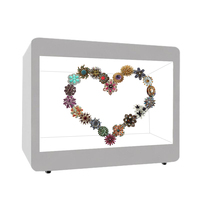 8 pouces blanc LCD produit publicitaire comptoir vitrine Transparent LCD 3D présentoir boîte écran tactile LCD vitrine