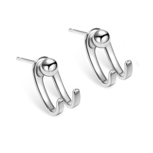Boucles d'oreilles clous uniques en forme de goutte pour femmes - Style coréen, sertissage poli, <span class=keywords><strong>pierre</strong></span> naturelle, design élégant - Product Image 6
