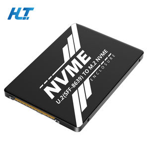 محول HLT <span class=keywords><strong>M</strong></span>.<span class=keywords><strong>2</strong></span> NVMe Key <span class=keywords><strong>M</strong></span> SSD إلى U.<span class=keywords><strong>2</strong></span> SFF-8639 بحجم <span class=keywords><strong>2</strong></span>.5 بوصة مع غلاف ألومنيوم أسود يناسب أقراص <span class=keywords><strong>M</strong></span>.<span class=keywords><strong>2</strong></span> NVMe SSD بحجم 2230-2280 للخوادم وأجهزة سطح المكتب - Product Image 1