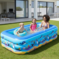Petite piscine gonflable en PVC pour intérieur, piscine mobile pour animaux de compagnie, pour enfants et adultes, pour utilisation en extérieur