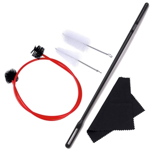 Juego de cuidado de limpieza de mantenimiento de trompeta, incluye cepillo de boquilla, cepillo de válvula, cepillo de serpiente Flexible, paño de limpieza - Product Image 1