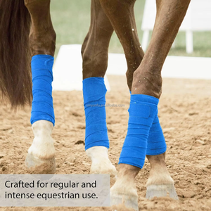 Vet Recommended Fleece Horse Wraps Protección suave para piernas de caballo con soporte de tendón Botas de caballo esenciales - Product Image 6