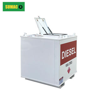 Sumac 뜨거운 판매 260 갤런 휴대용 디젤 연료 탱크 펌프 이상적인 연료 저장 탱크 및 소규모 농장을위한 모바일 연료 스테이션 - Product Image 4