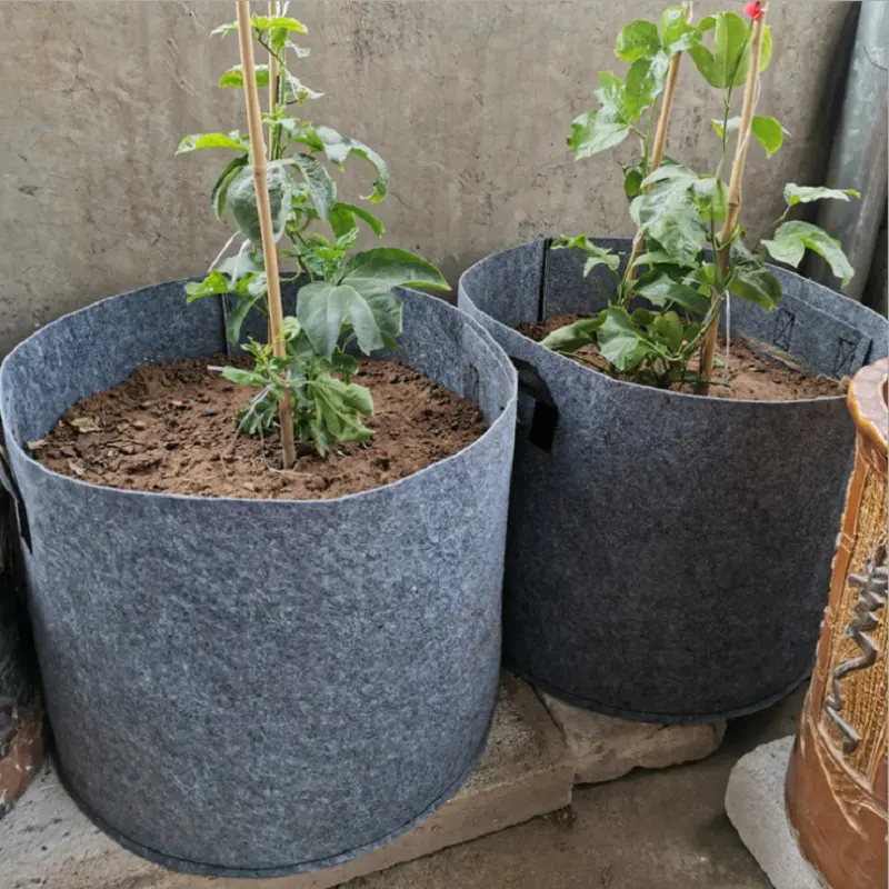 Nieuwe Hot Selling Herbruikbare Stof Pot Grow Bag Zaailing Planten Vilt Kindertassen