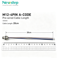 Connecteur circulaire mâle M12 codé A étanche IP67, à verrouillage frontal, montage sur panneau, 2 à 17 broches, pour câble à souder et insertion sur circuit imprimé, câblage industriel