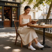 Robe d'été élégante pour femme, tendance moderne, en lin, à fines bretelles, froncée, coupe ample, sexy, dos nu