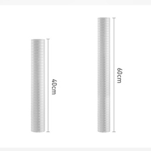 Tapis de protection pour tiroirs de meubles en aluminium, 40 cm x 60 cm, imperméables et anti-huile, pour étagères de cuisine, argentés, rectangulaires - Product Image 1