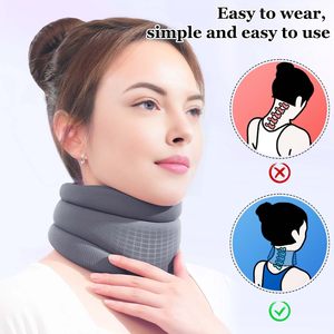 Soutien du cou orthèse cervicale Cervicorrect collier cervical en mousse réglable pour soulager la douleur cervicale avion voyage sieste santé - Product Image 2