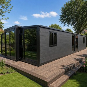 Maison conteneur extensible en structure acier SUNRISE, 3 chambres, 3 pièces avec vitrage - Product Image 1