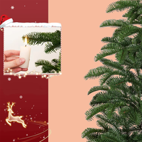 Arbre de Noël artificiel professionnel de haute qualité, écologique, ignifuge, 150-210 cm, avec pointes en PE et tronc naturel simulé