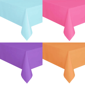 <span class=keywords><strong>Mantel</strong></span> desechable rosa <span class=keywords><strong>azul</strong></span> blanco manteles de plástico para fiesta de cumpleaños cubierta de mesa de <span class=keywords><strong>Navidad</strong></span> manteles de mesa rectangulares - Product Image 3