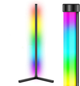 Lampade da Terra Nordiche Verticali Design Moderno Vintage <span class=keywords><strong>Luce</strong></span> Halo RGB da Terra Lampada da Soggiorno a LED Intelligente con Treppiede - Product Image 5