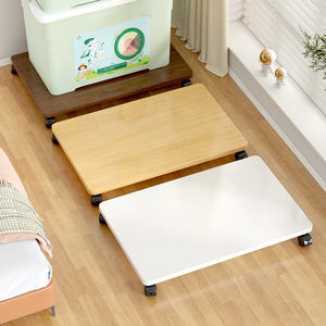 Base de rehaussement amovible en bois à rotation à 360 degrés pour ordinateur de bureau, roulettes universelles - Product Image 1