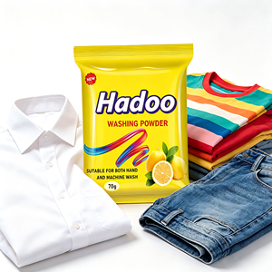 Detergente en Polvo para Ropa con Aroma a Limón, Ecológico, con Logotipo Personalizado, 70 g x 50 Bolsas, Espuma Abundante - Product Image 2