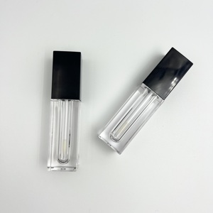 Biểu Tượng Tùy Chỉnh Rõ Ràng Son Môi Lỏng Nhựa Ống 6Ml Rỗng Vuông Lip Gloss Lọ Cá Nhân Vuông Son Môi <span class=keywords><strong>Container</strong></span> - Product Image 5