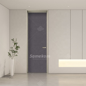Puertas Interiores de Melamina de Diseño, Resistentes al Fuego, de Alta Gama, Hechas en China, para Hoteles Modernos, Puertas de Aluminio y Madera - Product Image 3