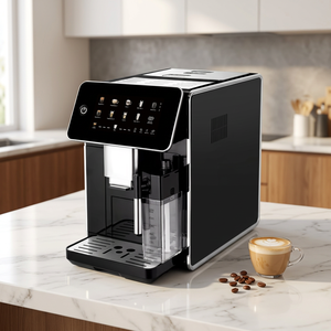 Máquina de Café Totalmente Automática OEM ODM, Suministro de Fábrica, Logotipo Personalizado, Pantalla Táctil a Color, Cafetera Espresso, Certificación CE ROHS, Venta al Por Mayor - Product Image 1