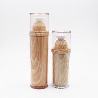 Set kemasan kosmetik bambu profesional kualitas tinggi botol bambu toples bambu
