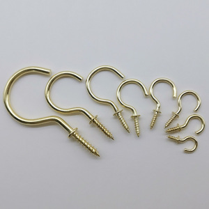 Plastic Coated Sheep Eye Ring Self Tapping <b>Screws</b> 1/4 <b>Inch</b> Rust Proof Photo Frame Hooks General Industry Use - Product Image 4