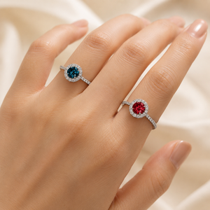 Anello rotondo in stile vintage da palazzo, elegante anello da dito per donna - Product Image 2