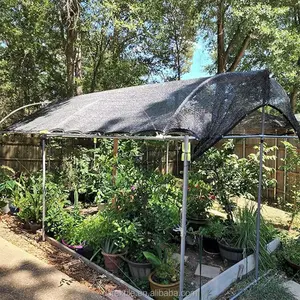 Jaring terpal taman, jala naungan bunga sayur jaring tabir surya untuk teras luar ruangan naungan matahari rumah kaca