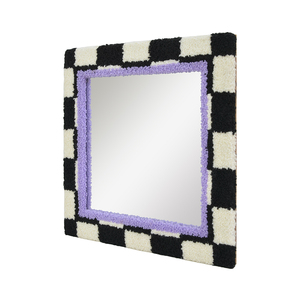 Homco Bán Buôn Quảng Trường Lưới Coutom Thảm Trang Chủ Trang Trí Làm Tay Phòng Ngủ Gương Trang Trí Tufted Thảm - Product Image 5