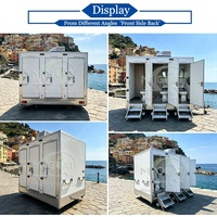 Offre Spéciale : Cabine Sanitaire Portable de Luxe à 3 Postes avec Climatisation, Douche et Lavabo pour Événements Extérieurs, Mariages et Chantiers
