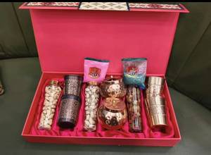 Gift <b>box</b> for diwali for festivals Luxury Gift <b>Box</b> With Gold Plated Cocktail Shaker Chocolate Set And Decorative Accessories - Product Image 5